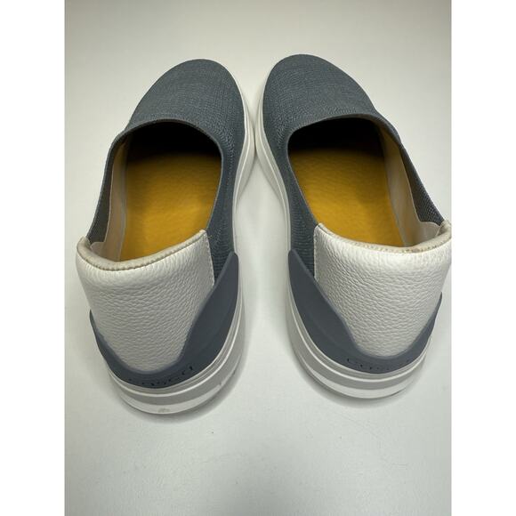 Casca Boli Slip On Sneaker Mens 11 Womens 13 Grey Knit Cushioned Athleisure Shoe - Picture 7 of 10